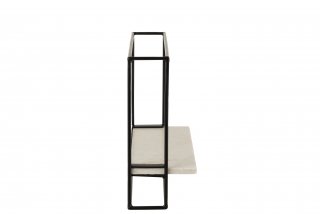 Étagère murale design PEVA métal noir 1 étagère largeur 35 cm